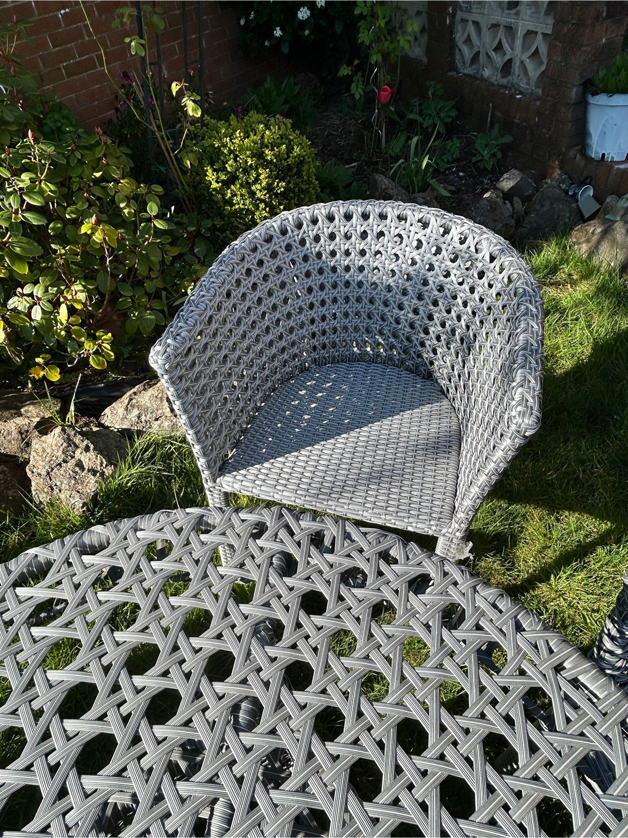 Handmade 5-Piece Rattan Garden Dining Set